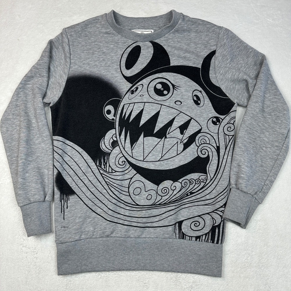 Takashi Murakami Garage Museum Moscow DOB Monster Graphic Sweatshirt Grey S